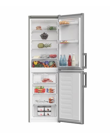 Indesit IKNH 1261 S4UK 50/50 No Frost Fridge Freezer - Silver