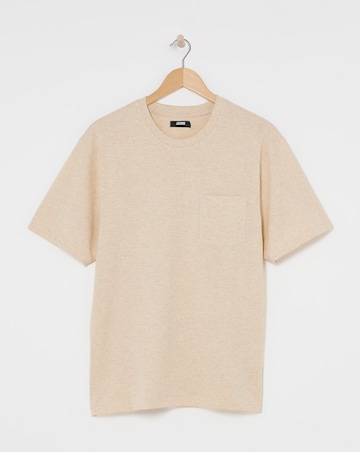 Relaxed Fit Marl Pocket T-Shirt