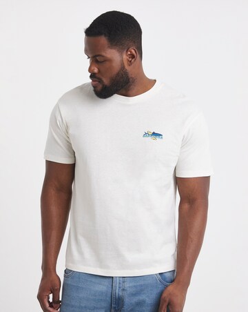 Jack & Jones Sardinia Back Graphic T-Shirt - Cream