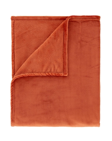 Catherine Lansfield Raschel Velvet Throw