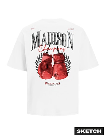 Jack & Jones Madison Crew Neck T-Shirt - Bright White