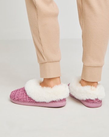 Marigold Fluffy Slipper - Extra Wide Fit (EEE)