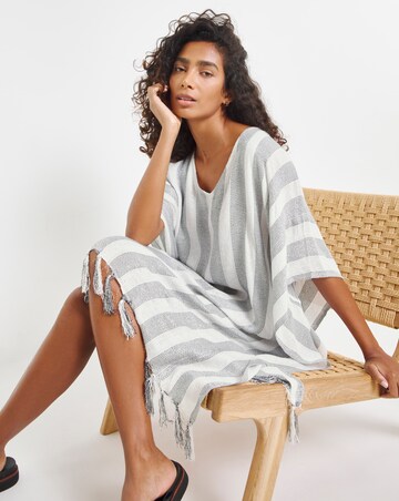 MAGISCULPT Lurex Tassel Beach Kaftan