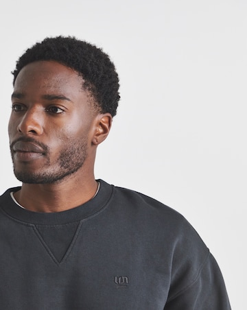 Union Garment Dyed Crew Sweatshirt- Black
