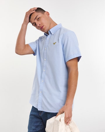 Voi Plain Oxford Short Sleeve Shirt Long Length