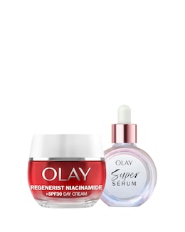 Olay Super Powered Duo set -Super Serum + Regenerist Niacinamide Day Cream