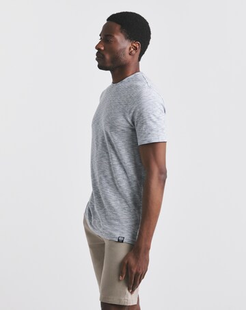 Union Textured Stripe T-Shirt- Indigo/ White