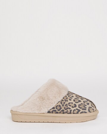 Albza Suede Closed Toe Slippers - Wide Fit (E)