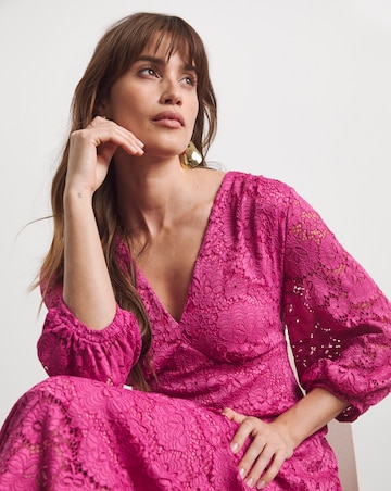 Joanna Hope Midi Lace Dress