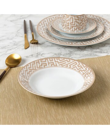 Waterside Gold Maze 20 Piece Dinner Set