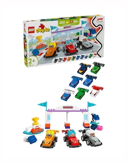 LEGO DUPLO F1 Team Race Cars &amp; Drivers Role Play Toy 10445