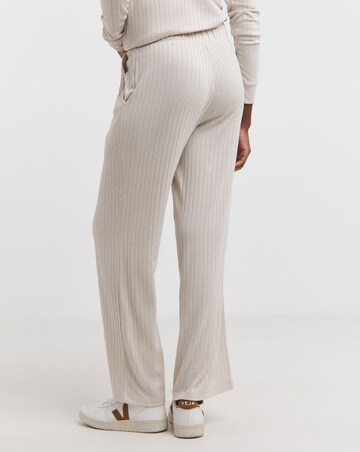 Ribbed Marl Wide Leg Joggers