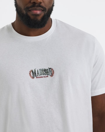 Jack & Jones Madison Boxing Back Graphic T-Shirt - White