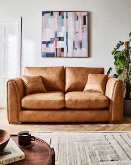 Gray &amp; Osbourn Goliath Faux Leather 2 Seater Sofa