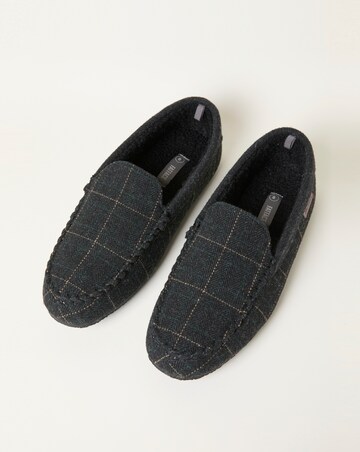 FatFace Noah Moccasin Slipper - Green