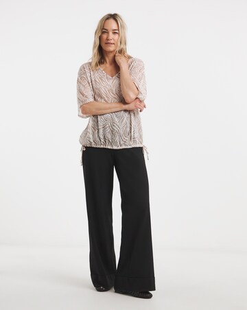 Linen Look Tie Side Top