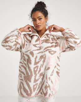 Pretty Secrets Super Soft Snuggle Top With Contrast Binding