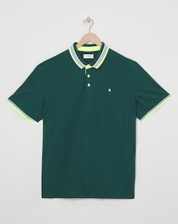 Jack &amp; Jones Premium Paulos Tipped Polo - Teal