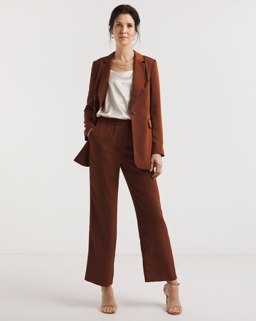 Cognac Wide Leg Trousers