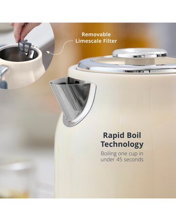 Swan Retro Revive Jug Kettle Cream