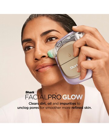 Shark Facialpro Glow + Depuffi At Home Facial - Spa Purple