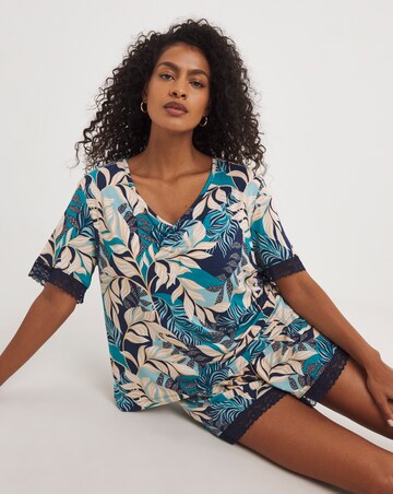 Luxurious Viscose Built In Support Pyjama Shortie Set