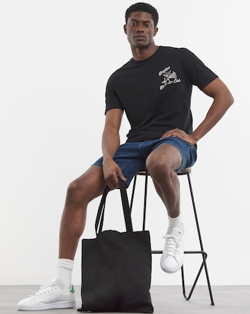 Ben Sherman Beach Club Back Print T-Shirt - Black