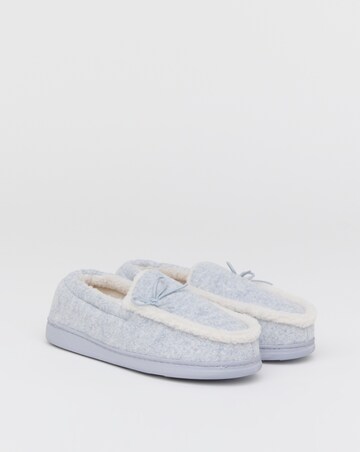 Melody Full Slipper With Bow - Extra Wide Fit (EEE)