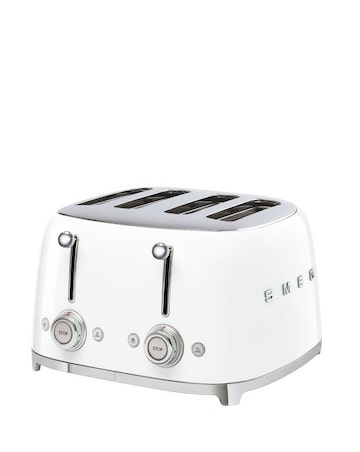 Smeg TSF03 4 Slice White Toaster