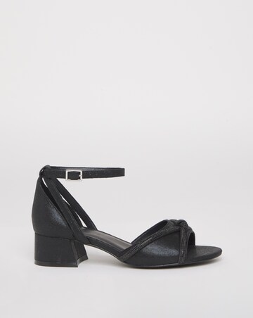 Dotty Diamante Two Part Heels - Extra Wide Fit (EEE)