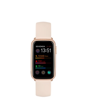 Sekonda Track Smart Watch - Rose Gold Plastic Case & Pink Silicone Strap