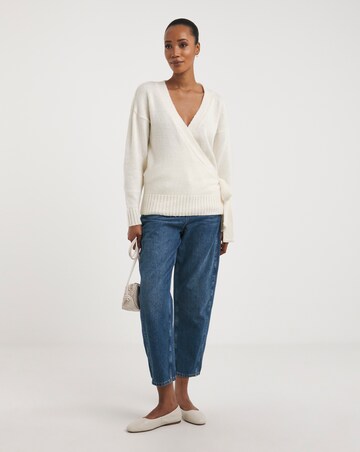 Cream Wrap Cardigan