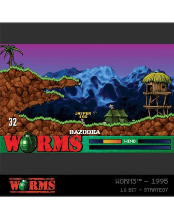 Worms Cartridge 1 (Blaze Evercade)