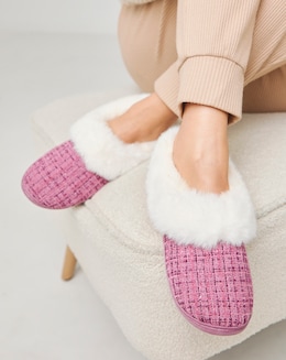 Marigold Fluffy Slipper - Extra Wide Fit (EEE)