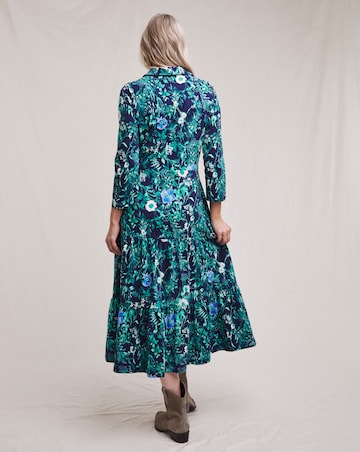 Julipa Pure Cotton Tiered Midi Dress
