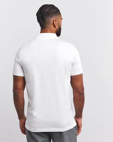 Supima Zip Neck Polo- White