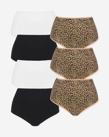 Pretty Secrets (7 Pack) Cotton Full Fit Knickers Animal Print
