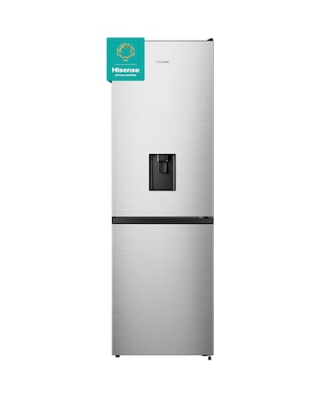 Hisense RB390N4WCE Fridge Freezer Silver- E Rated 186 CM