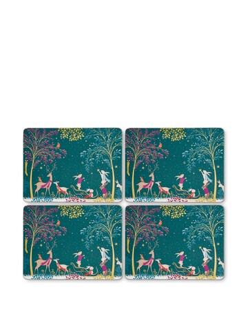 Sara Miller Woodland Tales Set of 4 Placemats