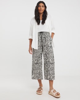 Spun Viscose Pull On Culottes