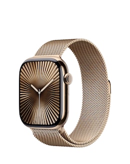 Apple Watch Series 10 GPS/Cellular 46mm Gold Titanium Case, Milanese Loop - S/M