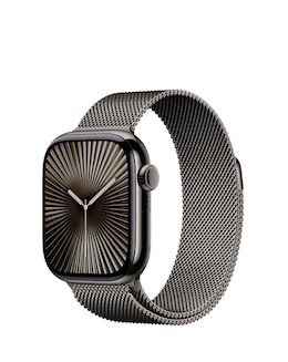 Apple Watch Series 10 GPS/Cellular 46mm Slate Titanium Case, Milanese Loop M/L