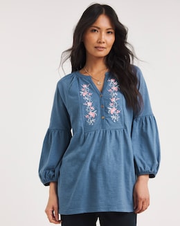 Julipa Embroidered Jersey Top