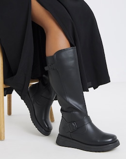 Heavenly Feet Rubymae Knee High Boots Standard Calf Wide Fit