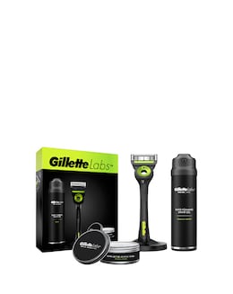 Gilette Labs Regime Kit with razor, moisturiser, shave gel and stand