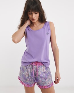 Joe Browns Jersey Short Pyjama Set Floral Print