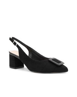 Paradox London Fiona Wide E Fit Block Heel Courts