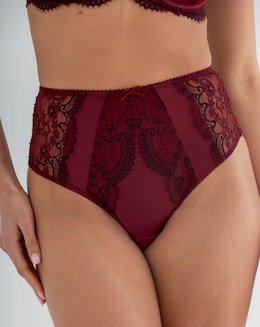 Pour Moi Hollywood High Waist Control Knicker Burgundy