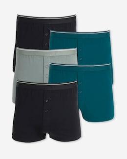 5PK Solid Colour Loose Boxers