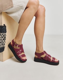 Simply Be Dublin Chunky Fisherman Sandals - Extra Wide Fit (EEE)